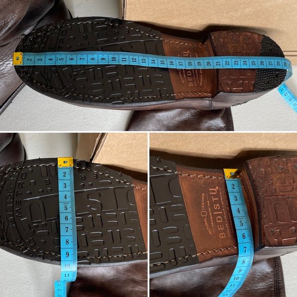 New BED STU Manchester Teak Distressed Riding Boots Size 9 - Picture 15 of 16